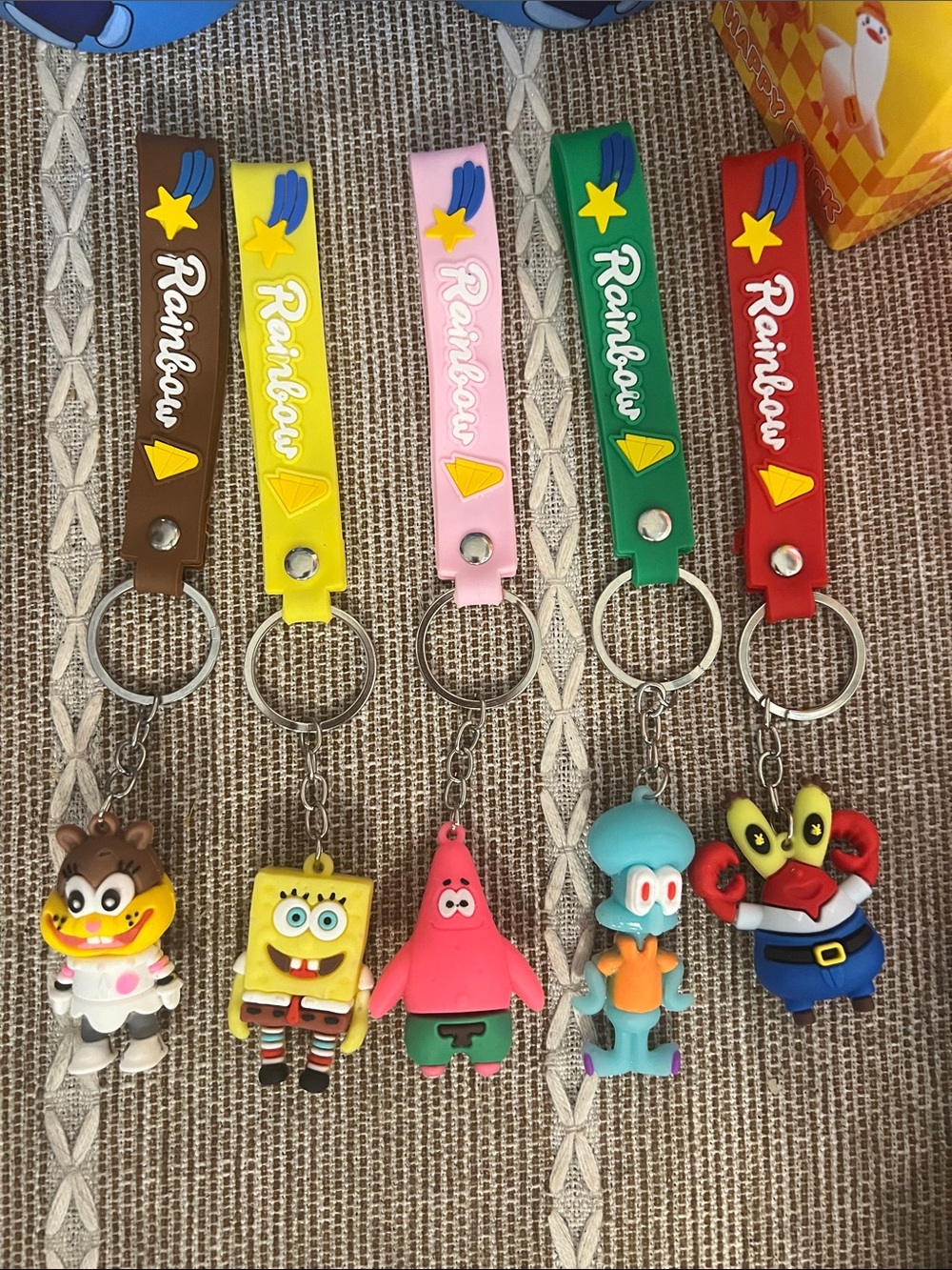 NEW 5 Character Keychains/Bag Charms